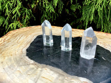 Load image into Gallery viewer, Quartz Crystal Trio Of 3 Ultra Clear 3.5 oz. Generators ~ 2&quot; Tall ~ Perfect For Gifting, Sharing ~  Beautiful Reiki, Altar Display