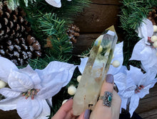 Load image into Gallery viewer, Citrine Wand High Altitude Himalayan Quartz Large 10.6 oz. Crystal Point ~  6 1/2&quot; Long ~ Stunning Yellow Transparent Color ~ Museum Quality