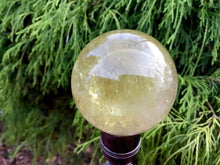 Load image into Gallery viewer, Citrine Crystal Ball Clear Quartz Large 7.9 oz. Sphere ~ 2&quot; Wide ~ Sparkling Silver Inclusions ~ Altar Reiki Display ~ Fast &amp; Free Shipping