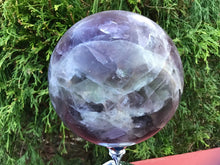 Load image into Gallery viewer, Fluorite Crystal Ball Quartz Large 7 lb. 6 oz.   Colorful Purple Polished Sphere ~ 4&quot; Wide ~ Big Beautiful Reiki, Altar Meditation Display
