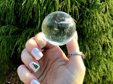 Load image into Gallery viewer, Clear Quartz  5 oz. Crystal Ball ~ 1 1/2&quot; Wide ~ Ultra Sparkling Polished Sphere ~ Beautiful Reiki, Altar, Feng Shui Meditation Room Display
