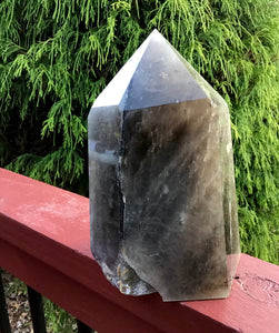 Citrine Quartz Crystal Large 7 Lb. 6 oz. Generator ~ 7 1/2" Tall ~ Smokey Phantom Prisms ~ Self Standing Tower Pillar ~ Big Stunning Display