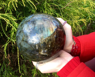 Labradorite Crystal Ball Large 6 lb. Sphere ~ 4