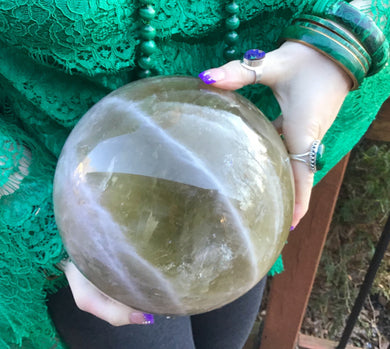 Citrine Crystal Ball Large 16 Lb. Polished Sphere ~ 7
