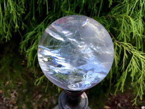 Clear Quartz  8 oz. Crystal Ball ~ 1 1/2" Wide ~ Ultra Sparkling Polished Sphere ~ Beautiful Reiki, Altar, Feng Shui Meditation Room Display