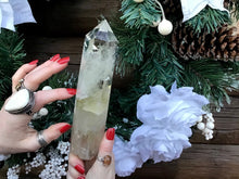 Load image into Gallery viewer, Citrine High Altitude Himalayan Quartz Crystal Point Large 1 Lb. 1 oz. Wand ~ 7 1/2&quot; Long ~ Museum Quality ~ Yellow Phantom Inclusions
