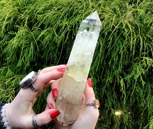 Load image into Gallery viewer, Citrine High Altitude Himalayan Quartz Crystal Point Large 1 Lb. 1 oz. Wand ~ 7 1/2&quot; Long ~ Museum Quality ~ Yellow Phantom Inclusions
