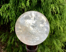 Load image into Gallery viewer, Clear Quartz Crystal Ball 11.6 oz. Sphere ~ 2&quot; Wide Ultra Sparkling Golden Healer ~ Beautiful Reiki, Altar Feng Shui Meditation Room Display
