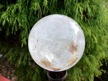 Load image into Gallery viewer, Clear Quartz 9.8 oz. Crystal Ball ~ 2&quot; Wide Translucent Sphere ~ White Sand Inclusions ~ Reiki, Altar, Feng Shui Display Fast Shipping