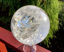 Load image into Gallery viewer, Clear Quartz Crystal Ball 13 Lb. 15 oz. Ultra Sparkling Polished Sphere ~ 6&quot; Wide ~ Beautiful Reiki, Altar, Feng Shui Meditation Display