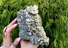 Load image into Gallery viewer, Fluorite, Calcite &amp; Sparkling Golden Pyrite 5 Lb. Crystal Cluster ~ 8“ Long ~ Sparkling Matrix ~ Sacred Geometry Formation ~ Fast Shipping
