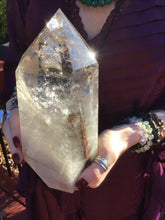 Load image into Gallery viewer, SOLD OUT ~ Reserved for Carly ~ Payment 4 of 12 ~ Ultra Clear Quartz Crystal Large 4 Lb. 15 oz. ~ Generator ~ 7 1/2&quot; Tall Stunning Diamond