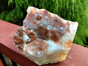 Calcite Crystal Large 2 Lb. 4 oz. Cluster ~ 4" Long ~ Big Colorful Sparkling Red Color ~ Collector's Mineral Specimen ~ Fast & Free Shipping