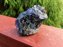 Load image into Gallery viewer, Fluorite Crystal Big 10 oz. Cluster ~ 3“ Long ~ Sparkling Deep Purple Crystals On Matrix ~ Sacred Geometry Formation ~ Fast &amp; Free Shipping