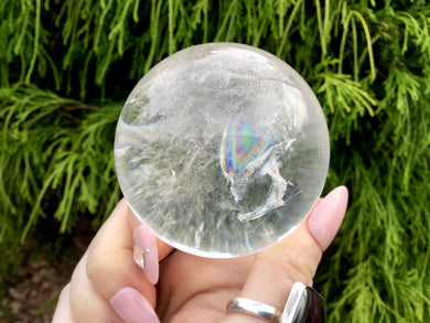 Clear Quartz Crystal Ball 9.4 oz. Ultra Sparkling Polished Sphere ~ 2