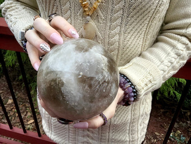 Smokey Citrine Crystal Ball Large 4 lb. 11 oz. Polished Sphere ~ 4
