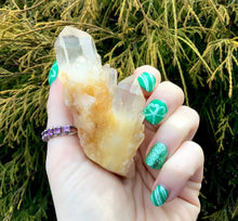 Load image into Gallery viewer, Clear Quartz Elestial Big 3 oz. Crystal ~ 3&quot; Long ~ Big Golden Healer ~ Sparkling Inclusions ~ Reiki, Altar Display ~ Free &amp; Fast Shipping