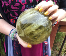 Load image into Gallery viewer, Citrine Crystal Ball Large 8 lb. 8 oz. Polished Quartz Sphere~ 5&quot; Wide ~ Big Sunshine Golden Yellow ~ Beautiful Reiki, Altar Display