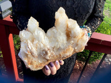 Load image into Gallery viewer, Elestial Quartz Crystal Large 8 Lb. Cluster ~ 8&quot; Long ~ Big Tibetan Golden Healer ~ Natural Sparkling Gold Crystal Points ~ Fast Shipping