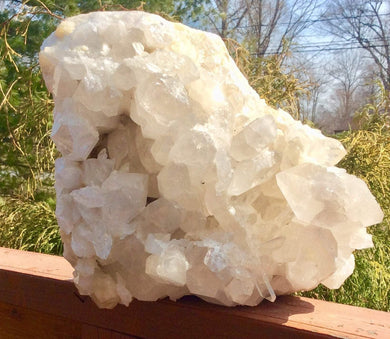 Clear Quartz Crystal Large 52 Lb. Cluster - 9