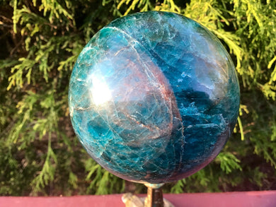 Apatite Deep Blue Large 2 Lb. 8 oz. Crystal Ball ~ 3